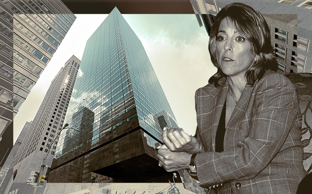 590 Madison Avenue and Corcoran Group CEO Pam Liebman (Google Maps, Getty)