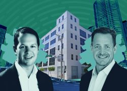 Madison Capital's Jonathan Nachmani and Harvest Properties' John Winther with 360 Spear Street (Google Maps)