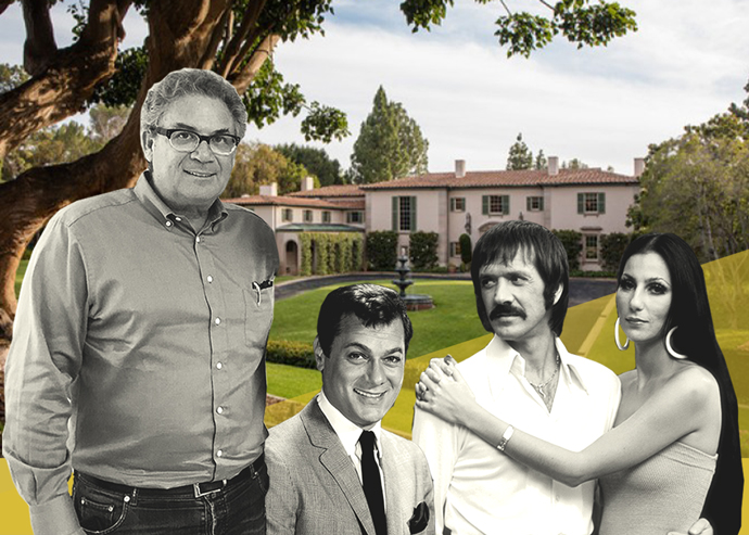 Robert Shapiro, Tony Curtis and Sonny & Cher with Owlwood Estate (Getty, The Viewpoint Collection)