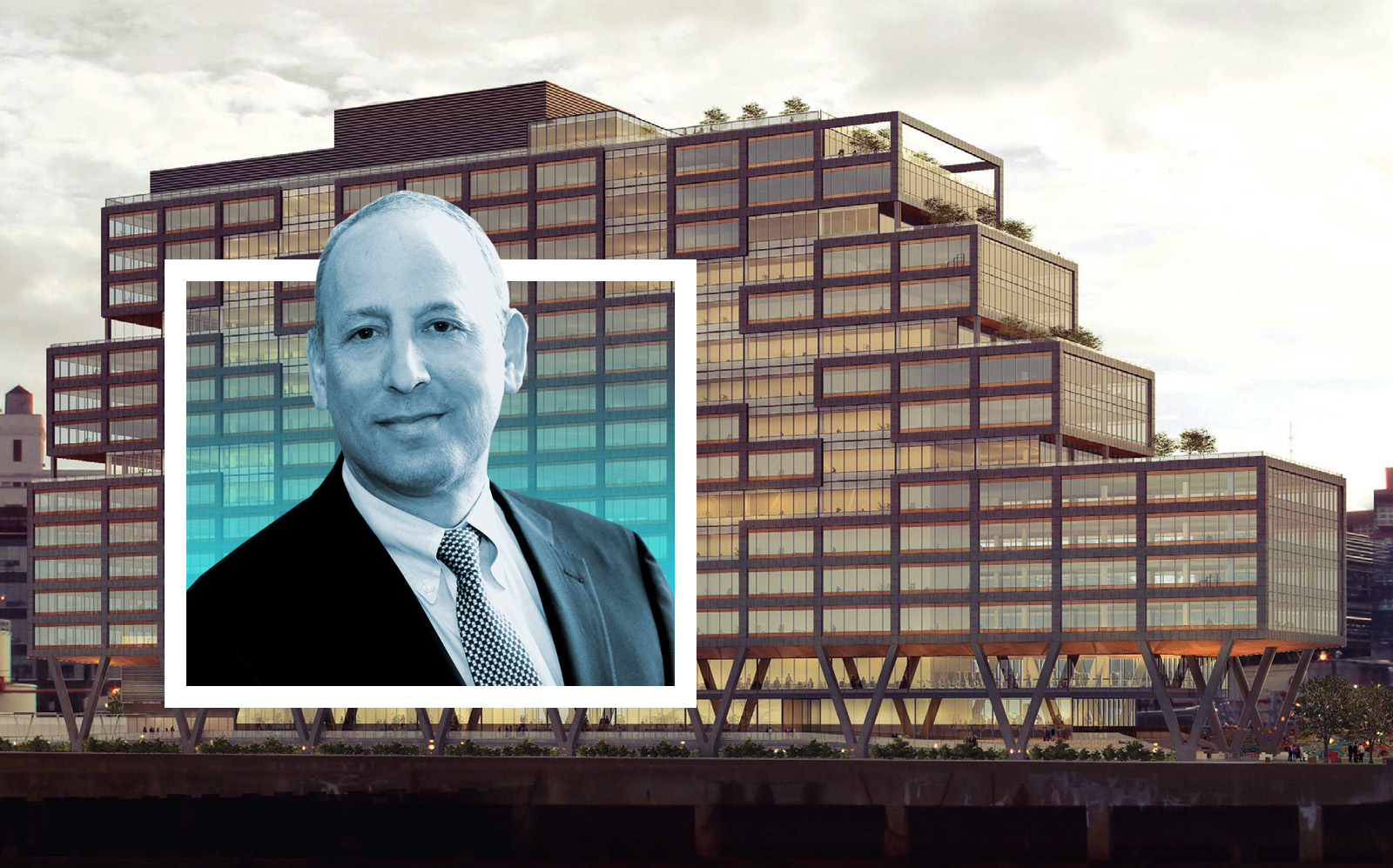 Boston Properties president Doug Linde with Dock 72. (Beth Israel Lahey, Dock 72)