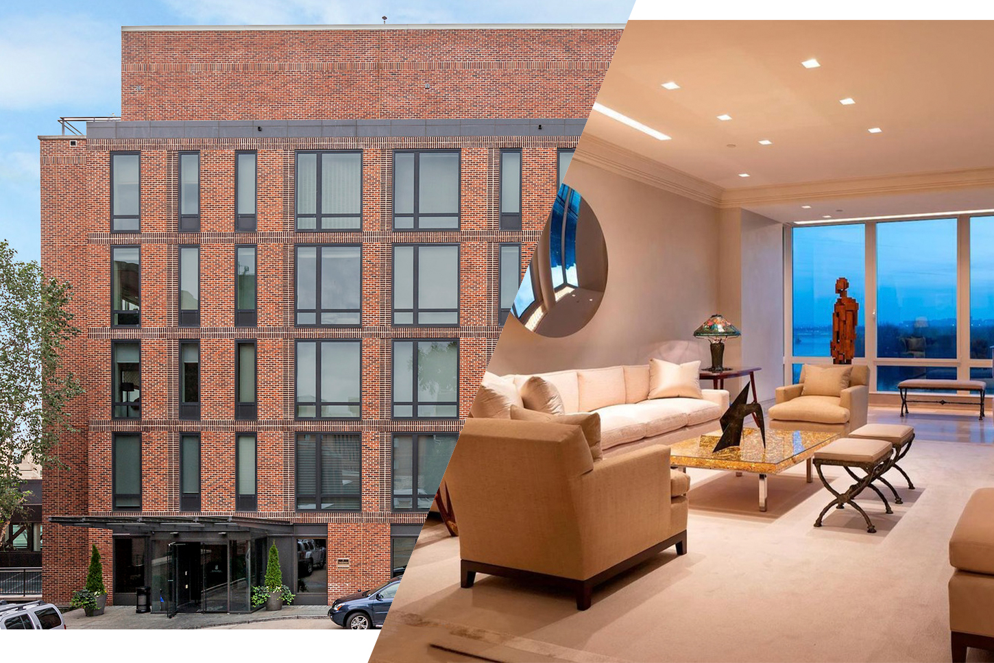 The penthouse at 3150 South Street in Washington, D.C. (Photos via Redfin; Homevisit)