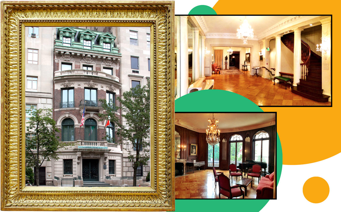 991 5th Avenue (Photos via Gryffindor/Wikipedia Commons and the American Irish Historical Society)
