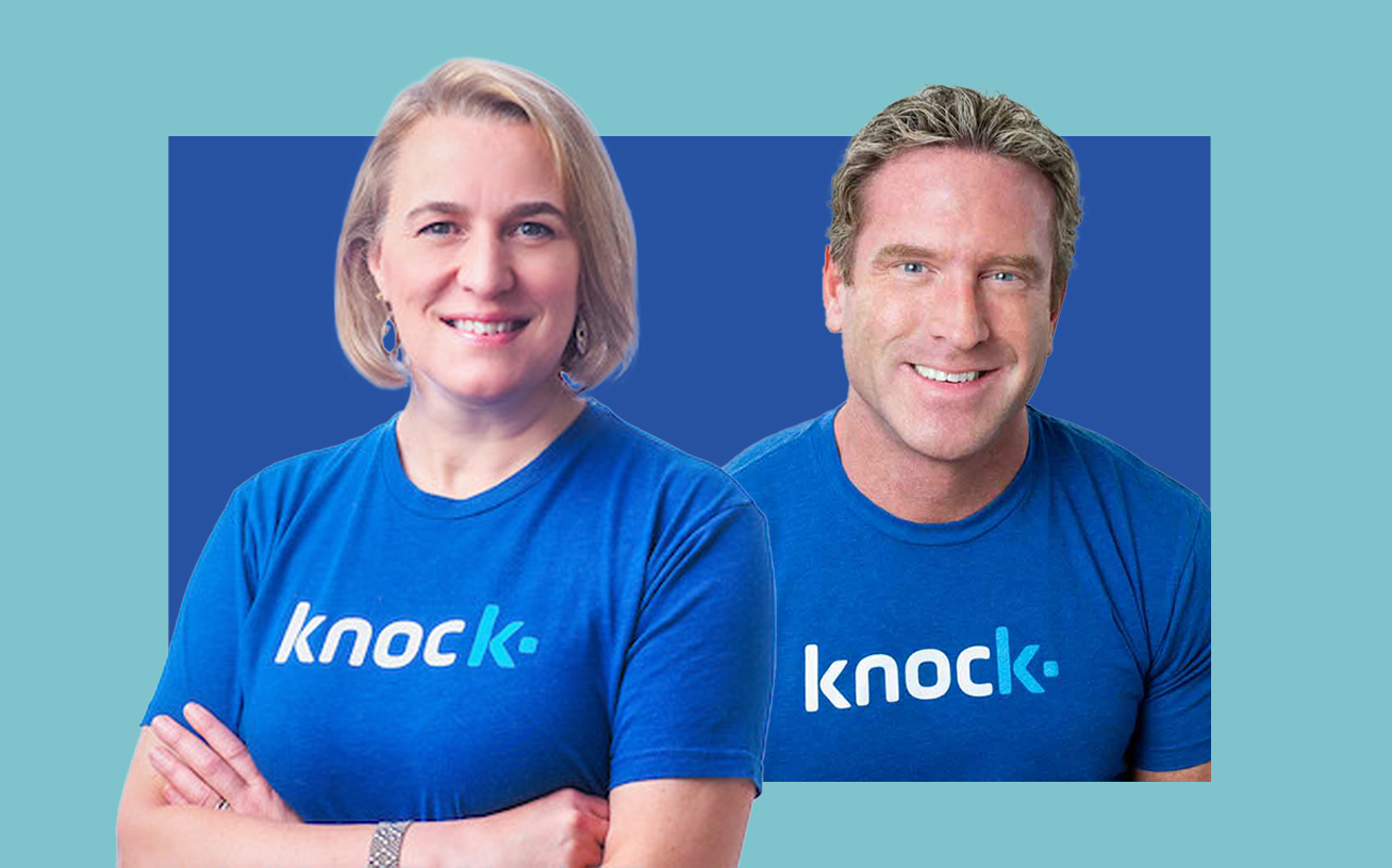 Knock CFO Michelle DeBella and CEO Sean Black (Photos via Knock; PR Newswire)