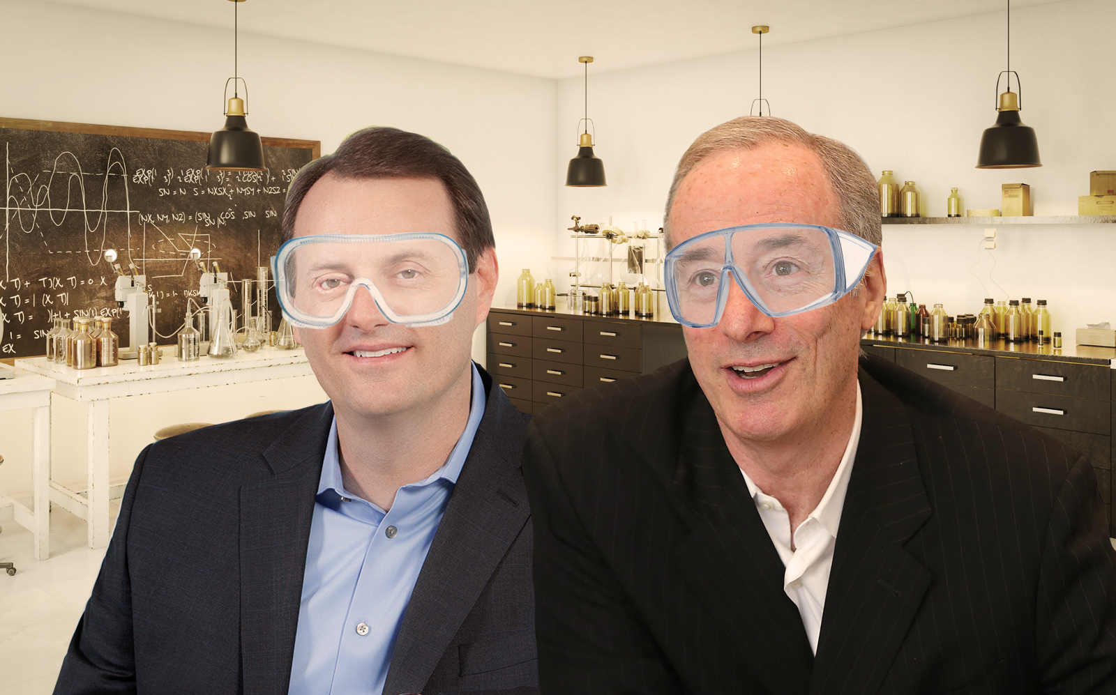 Photo Illustration of BioMed Realty CEO Tim Schoen and Alexandria Real Estate Equities CEO Joel S Marcus. (Getty, BioMed)