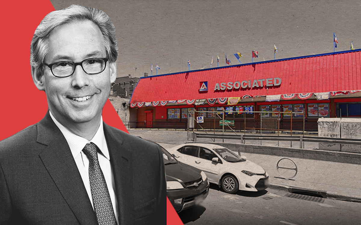 Midwood Investment and Development CEO Josh Usdan and Associated Supermarket at 975 Nostrand Avenue (Google Maps)