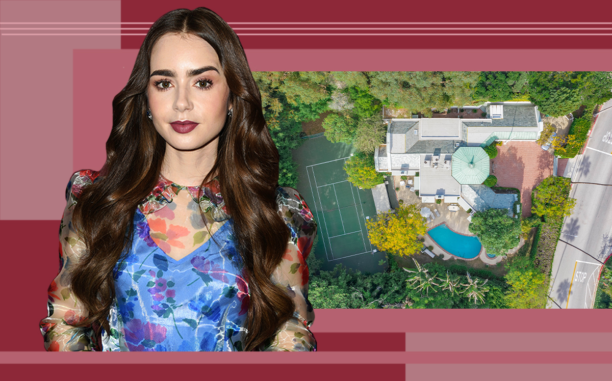 Lily Collins and her Beverly Hills home (Getty, Nicholas Property Group)