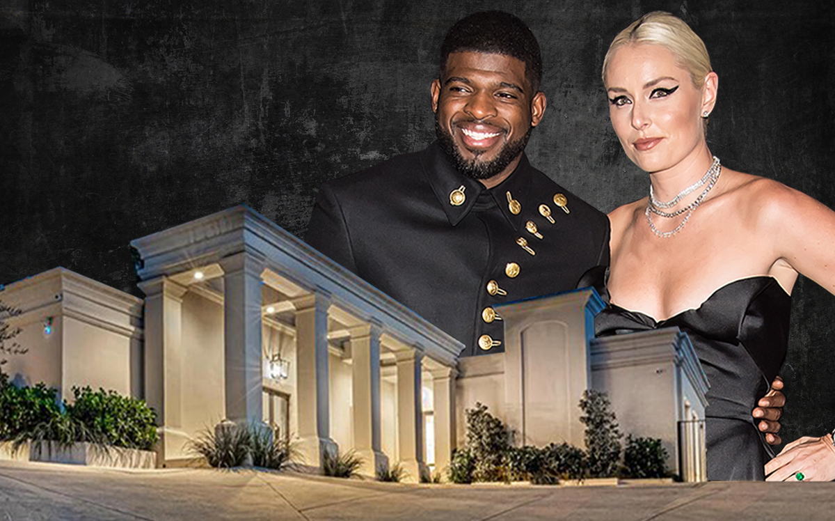 P.K. Subban and Lindsey Vonn with their Beverly Hills home (Getty, Hurwitz James Company)