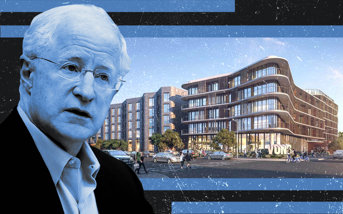 Related California CEO William Witte and a rendering of the project (Getty, City of Santa Monica)