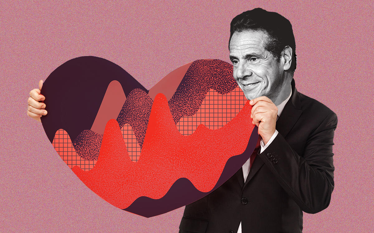 Gov. Andrew Cuomo (Getty, iStock/Illustration by Alexis Manrodt for The Real Deal)