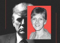 Donald Trump and Rosemary Vrablic (Getty/Illustration by Kevin Rebong for The Real Deal)