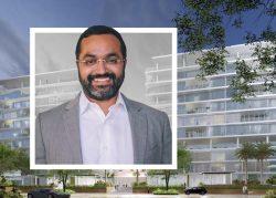 Location Ventures CEO Rishi Kapoor and a rendering of the project. (Location Ventures)