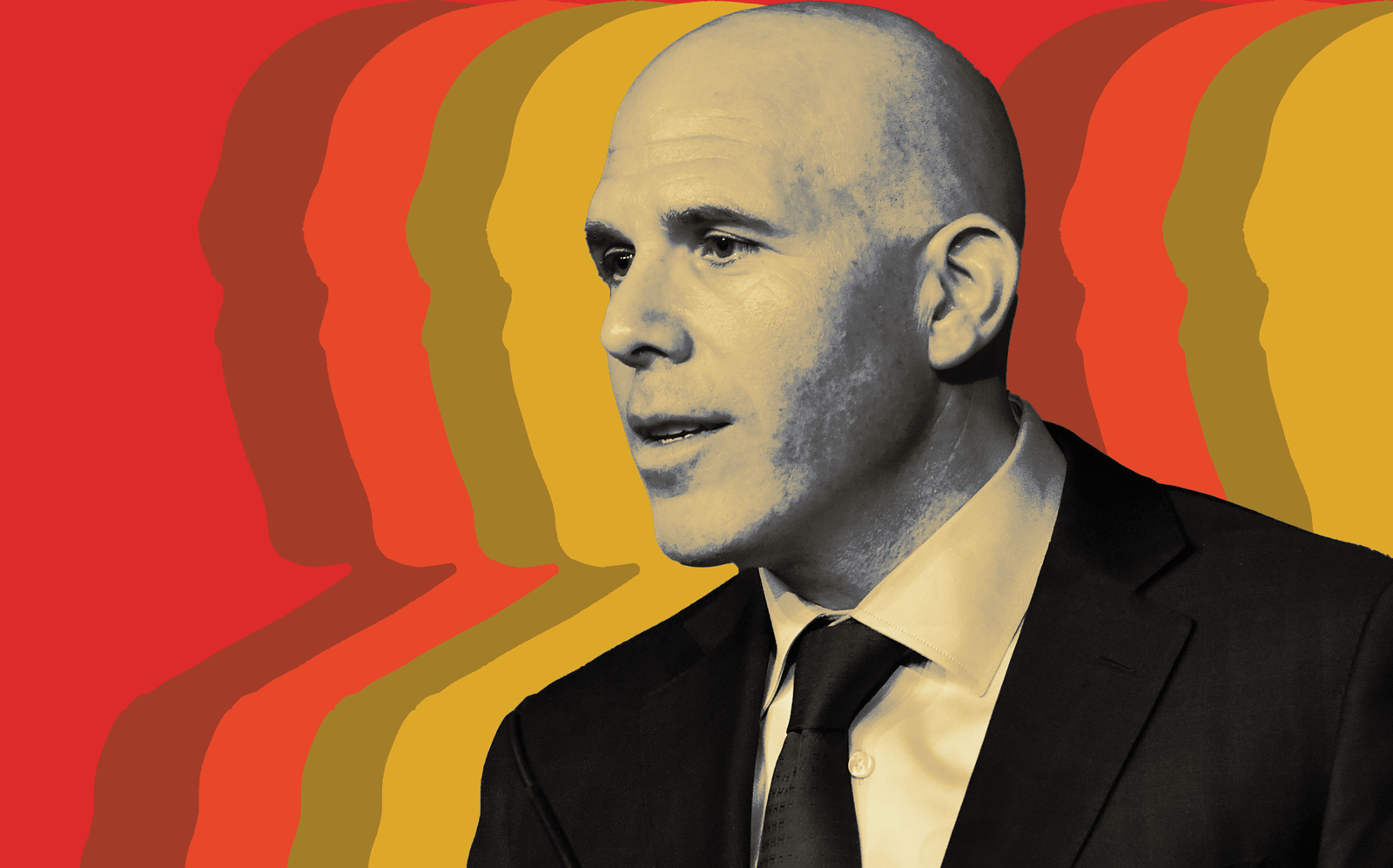 RXR CEO Scott Rechler (Getty; Illustration by Kevin Rebong for The Real Deal)