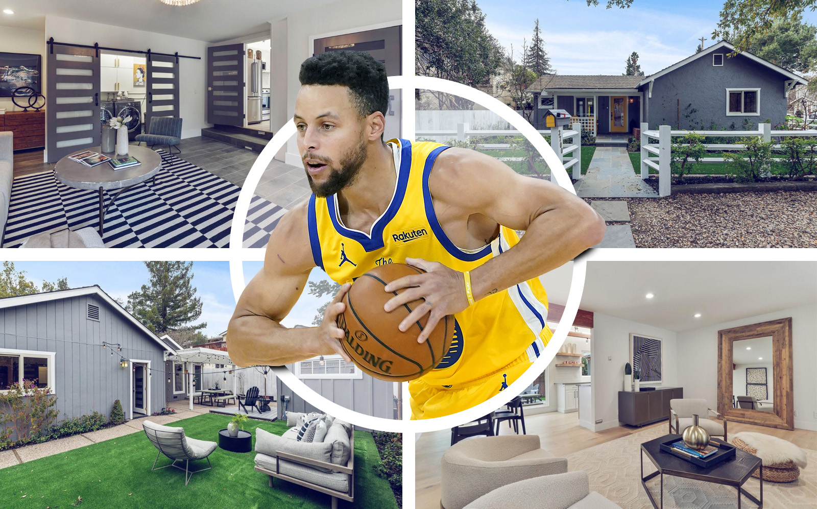 Curry bought the Menlo Park home 2 years ago. (Getty, Compass)