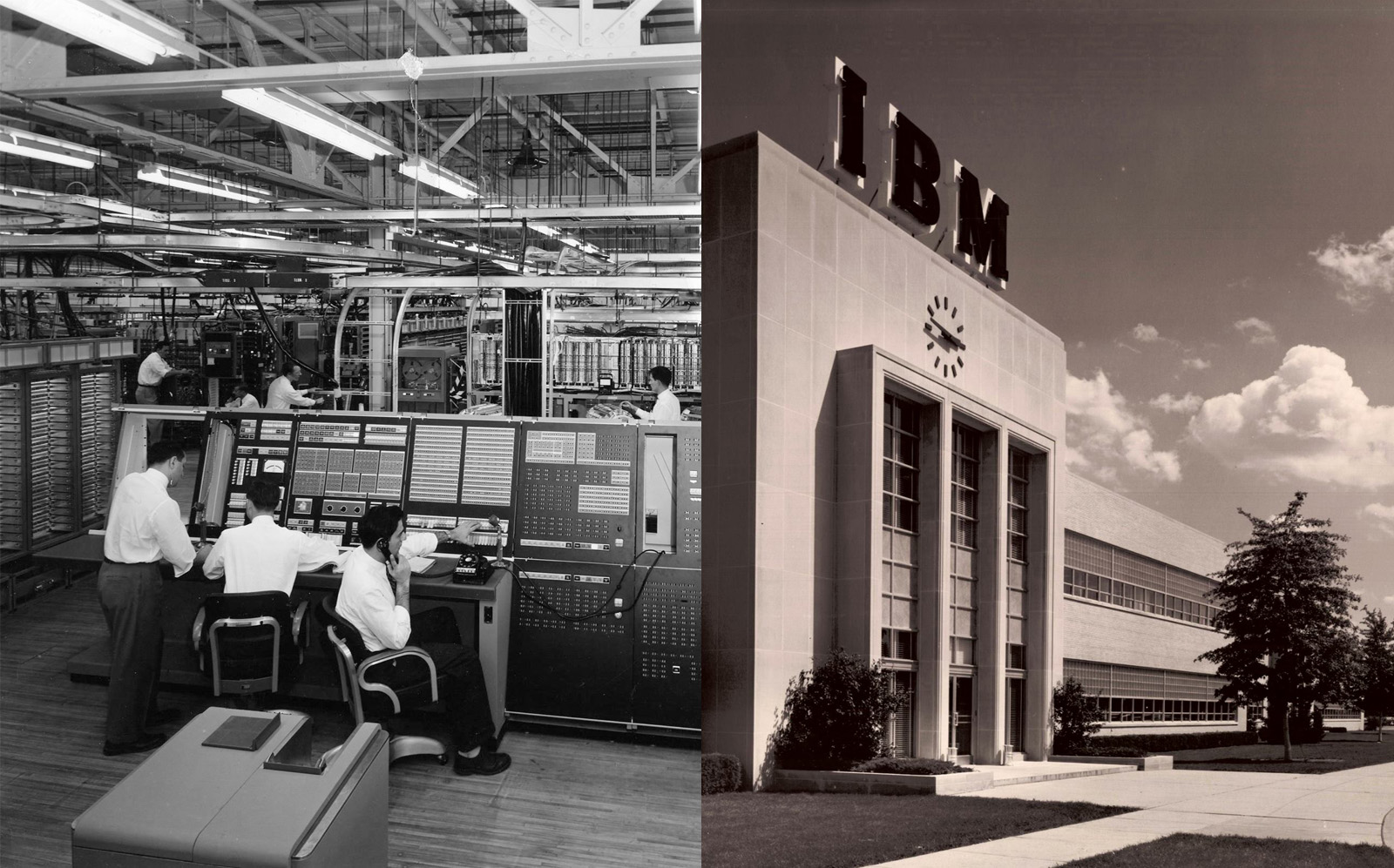 images from the old IBM campus (Kingston — The IBM Years via Facebook.)