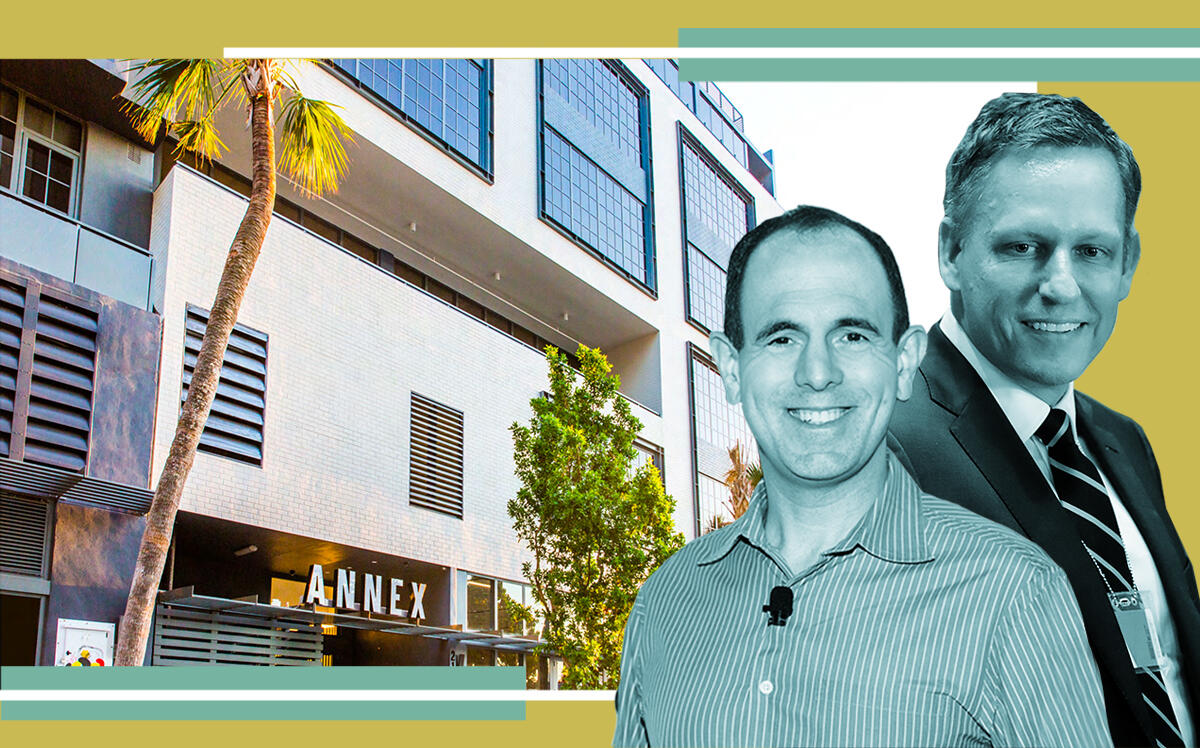 Keith Rabois and Peter Thiel with Wynwood Annex (Getty, Dwntwn Realty Advisors)