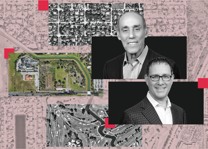 Royal Senior Care CEO Avi Bittan and managing director Sean Kanov with the site at 152nd Street and 97th Avenue (Google Maps)
