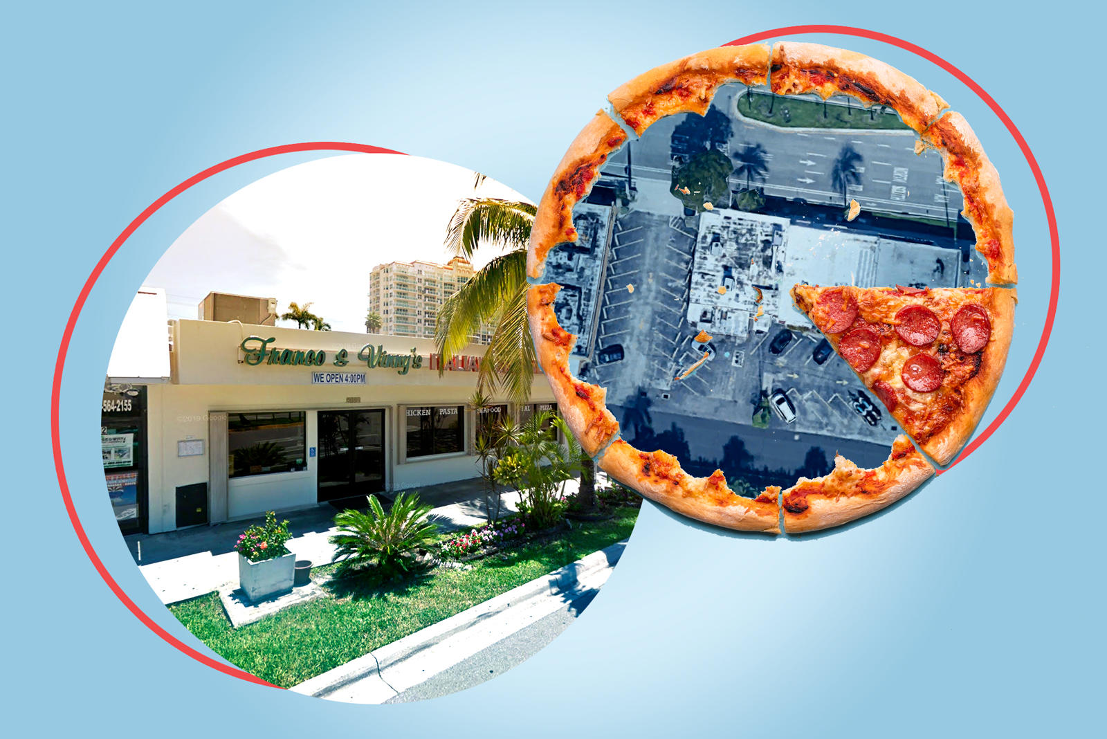 Franco & Vinny’s Pizza Shack at 2908 East Sunrise Boulevard (Google Maps, iStock)