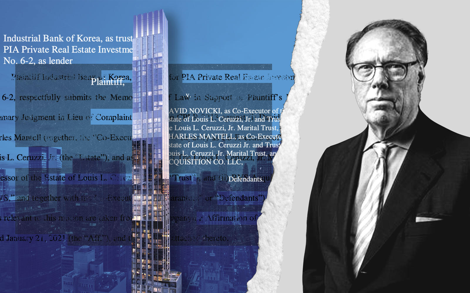 Centrale at 138 East 50th Street and Ceruzzi president Arthur Hooper (The Centrale NYC, Hooper via Sasha Maslov/Illustration by Kevin Rebong for The Real Deal)
