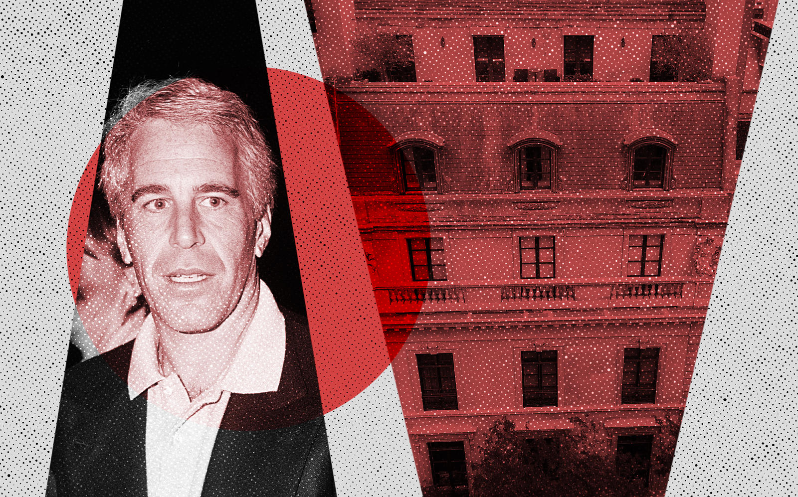 9 East 71st Street and Jeffrey Epstein (Photos via Getty; Wikipedia Commons)