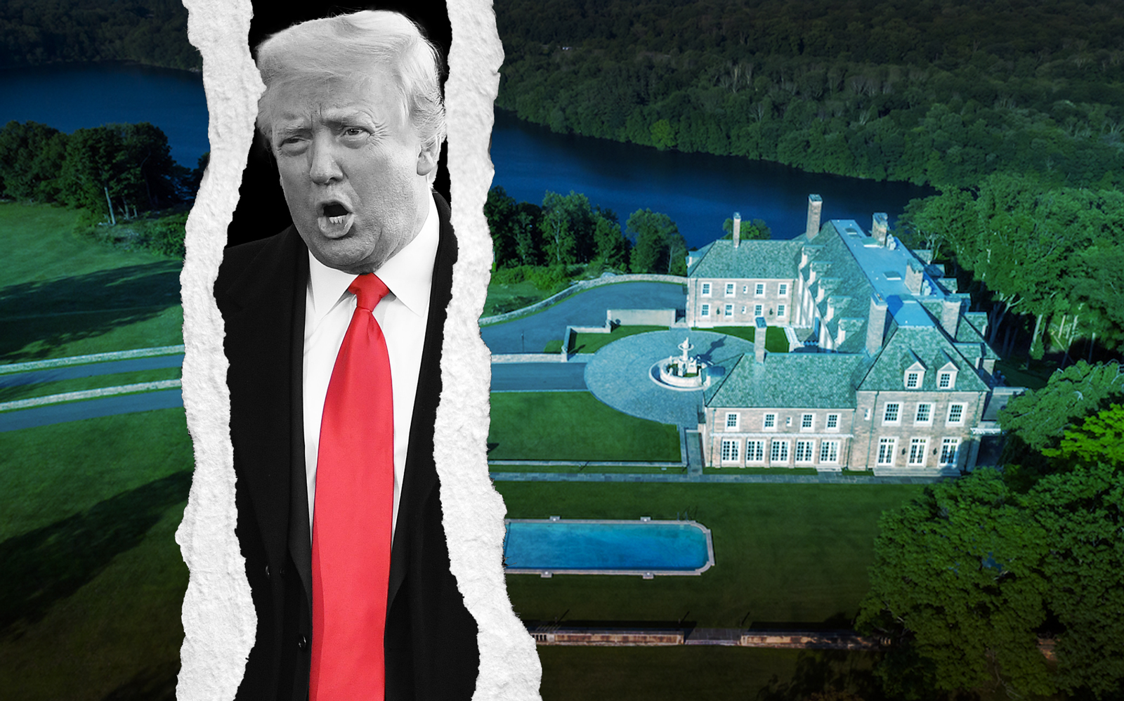 Seven Springs in Westchester and Donald Trump (Trump Organization, Getty)