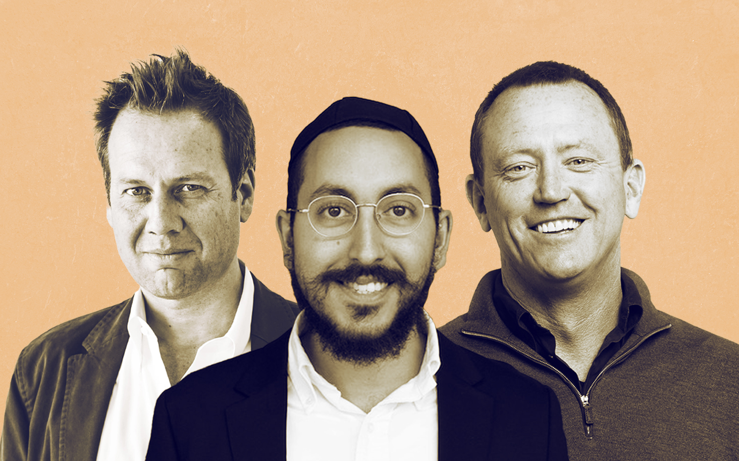 Lev Capital's Yaakov Zar (middle), Trulia co-founder Pete Flint (left), Canaan Partners' Rich Boyle (Lev Capital, NFX, Canaan)