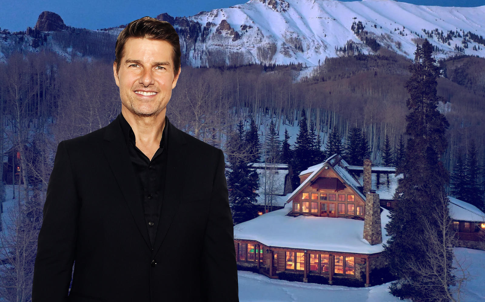 Tom Cruise and his four bedroom property. (Getty, LIV Sotheby's Realty)