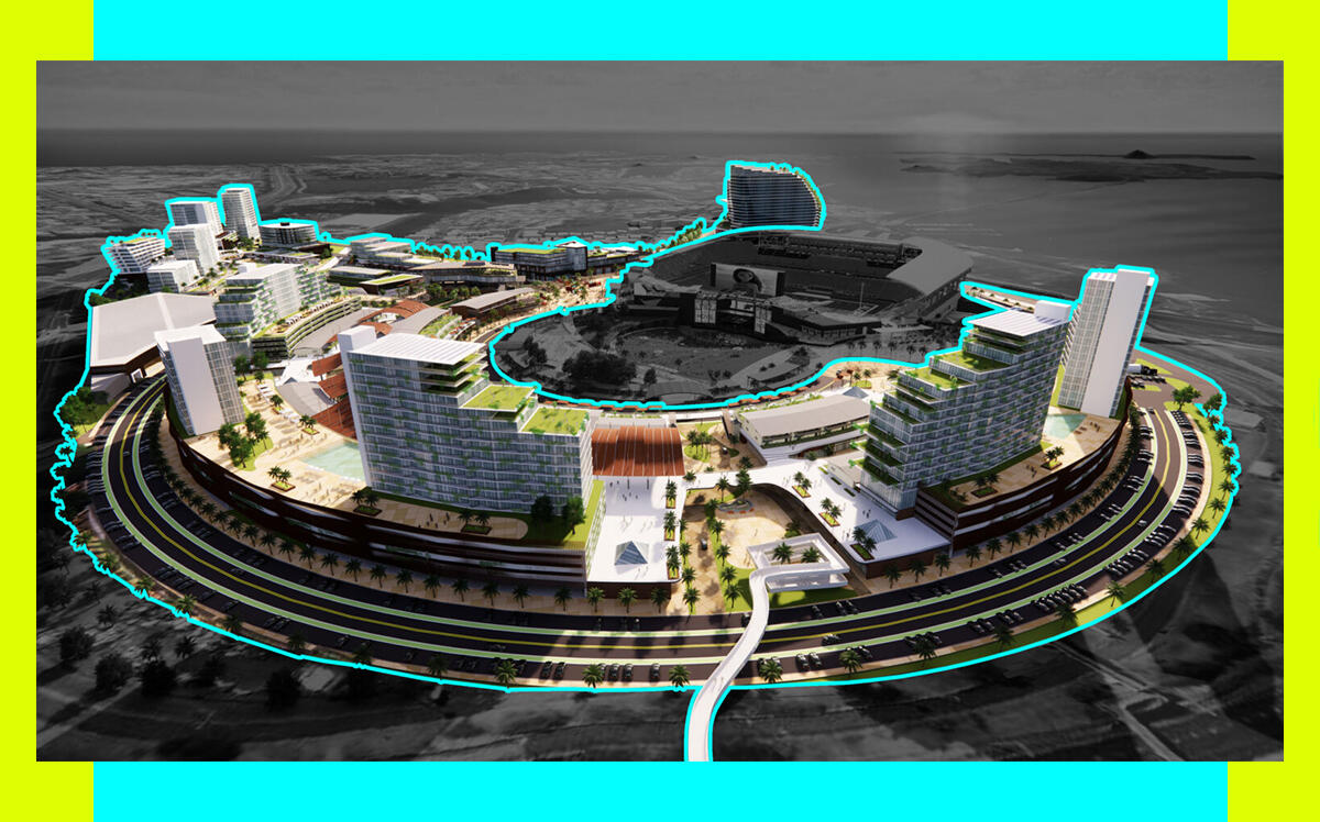 Rendering of the project (New Aloha Stadium Entertainment District)
