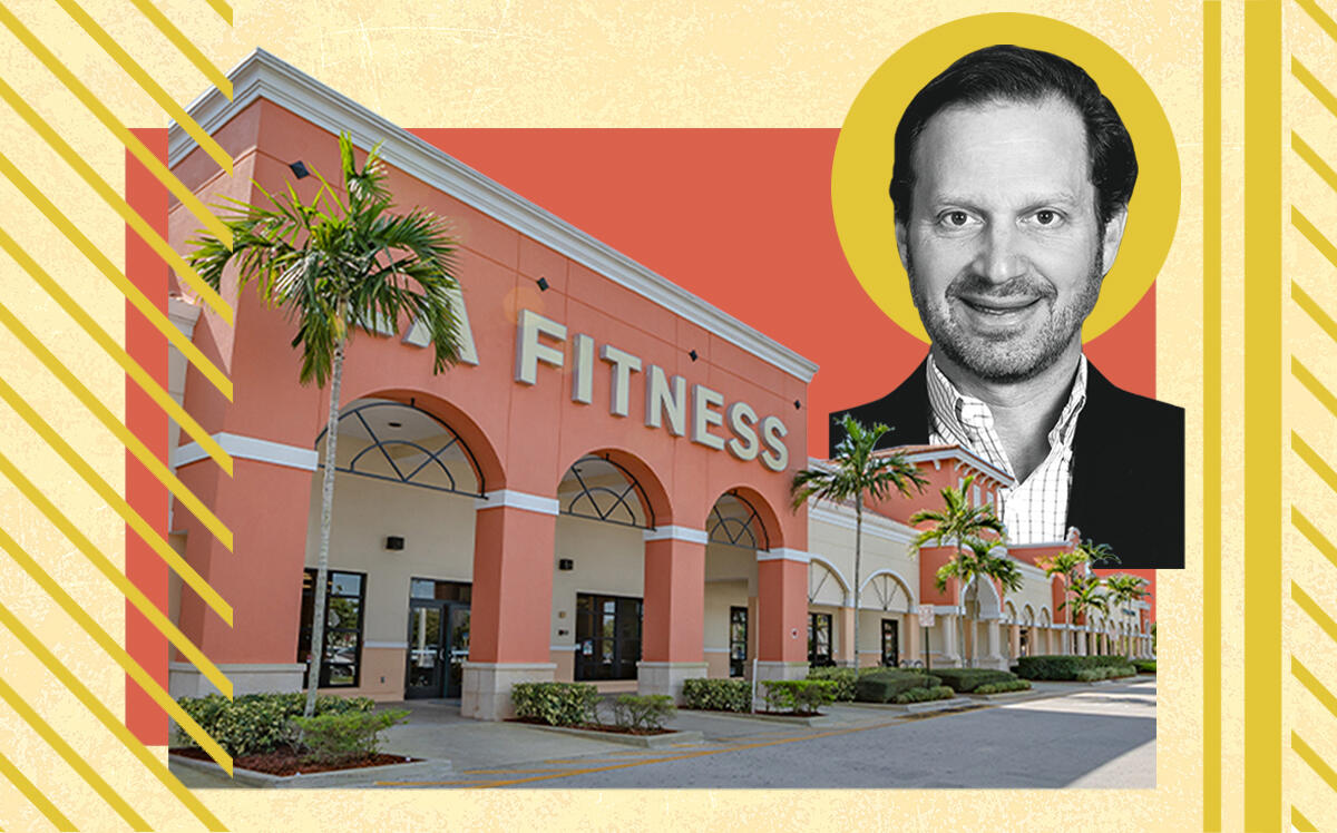 Continental Realty Corp. CEO J.M. Schapiro. and The Shoppes at Sherbrooke’s anchor, LA Fitness
