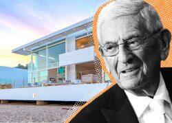 Eli Broad and his home at Carbon Beach (Getty, Redfin)