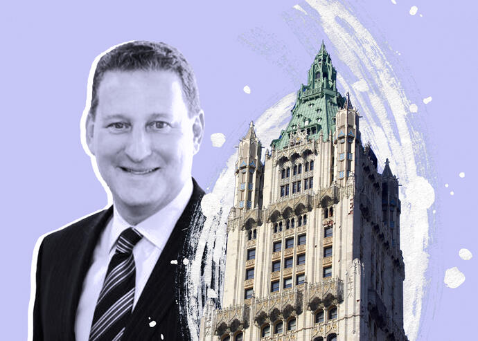 Alchemy Properties president Ken Horn and The Pinnacle at the Woolworth Building (Alchemy, iStock)
