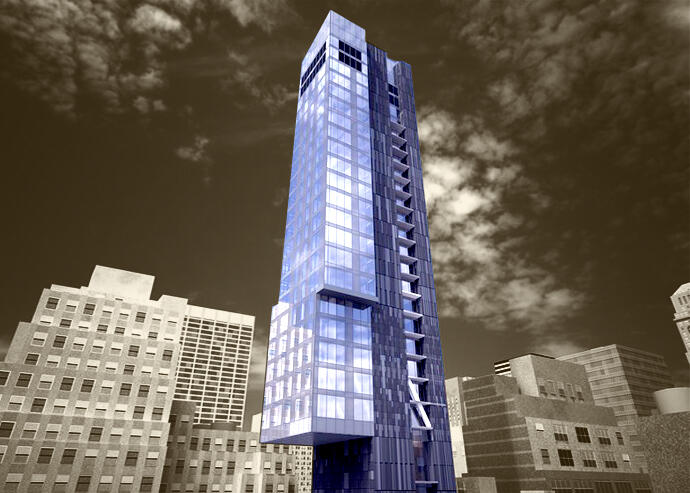 Rendering of H Hotel, slated for 58 West 39th Street (Peter Poon Architects)