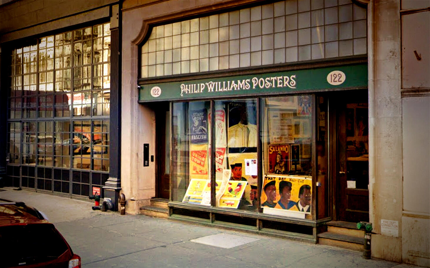 Philip Williams Posters at 122 Chambers Street (Google Maps)