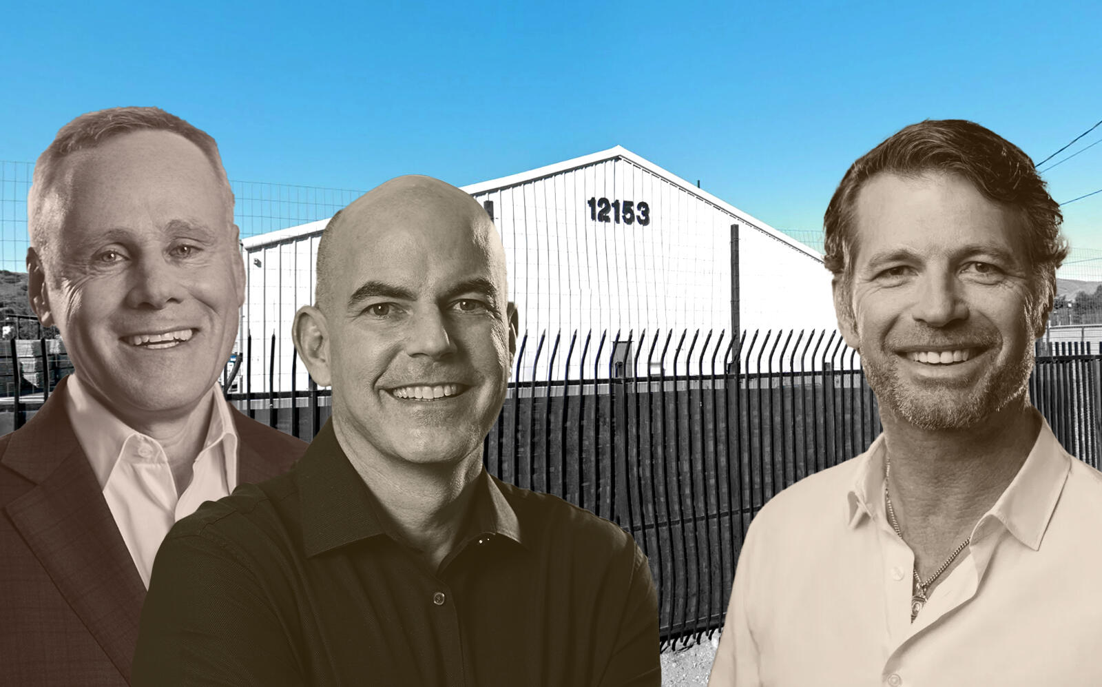 Rexford Co-CEOs Howard Schwimmer and Michael S. Frankel and Quixote CEO Mikel Elliott. (Google Maps, Rexford, Quixote)