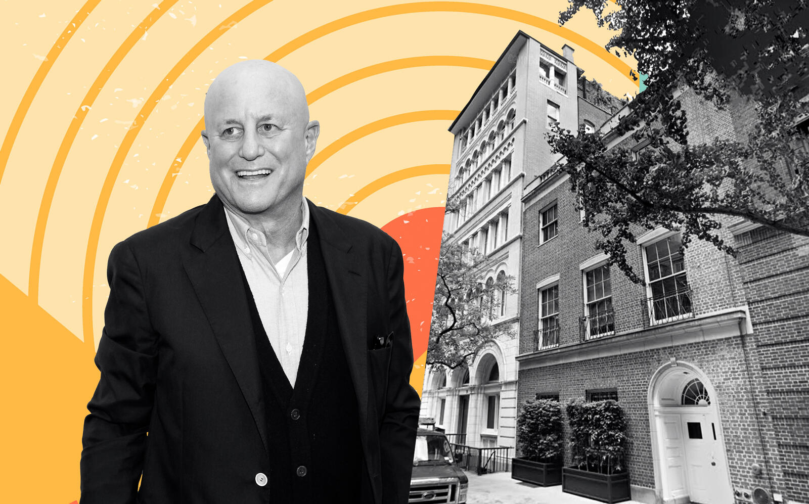 Ron Perelman and 35-39 East 62nd Street (Getty, Google Maps)
