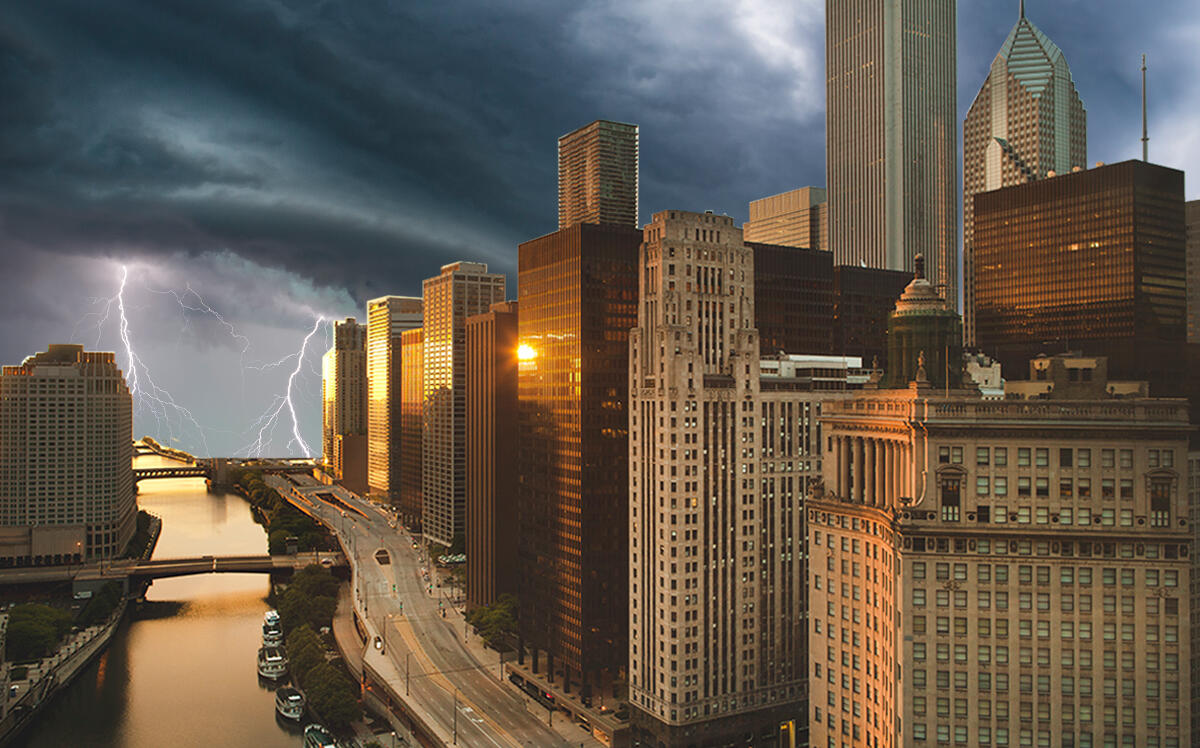 The Chicago office market sank in Q1 and the outlook ahead looks equally stormy. (iStock)