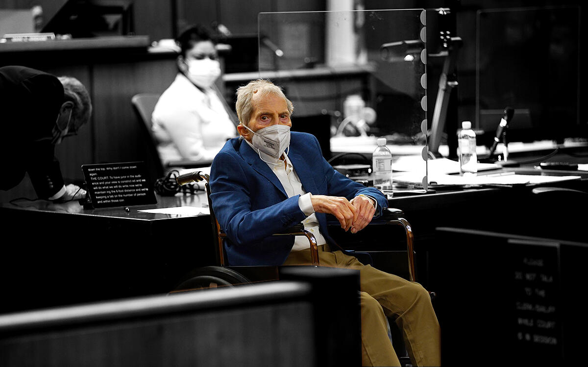 Robert Durst in court on May 18, 2021 (Getty)