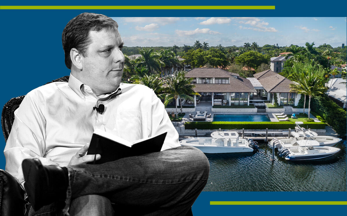 J. Michael Arrington with the property (Getty, James Irwin / ONE Sotheby’s International Realty)
