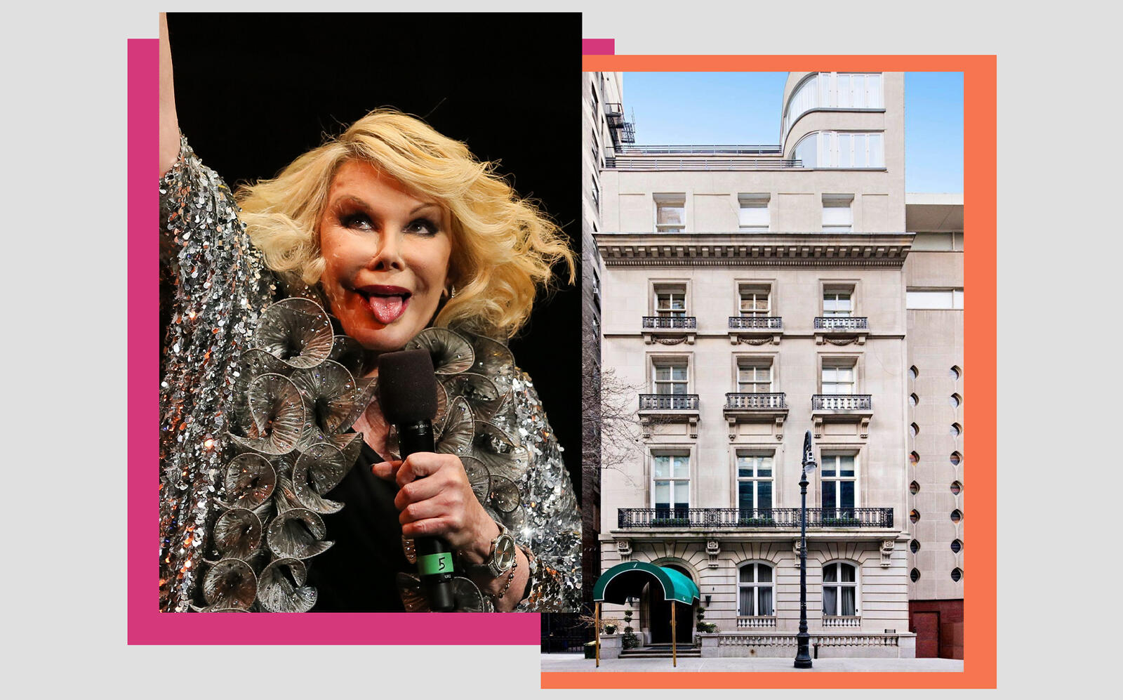  Joan Rivers and 1 East 62nd Street (Getty, Sotheby's)