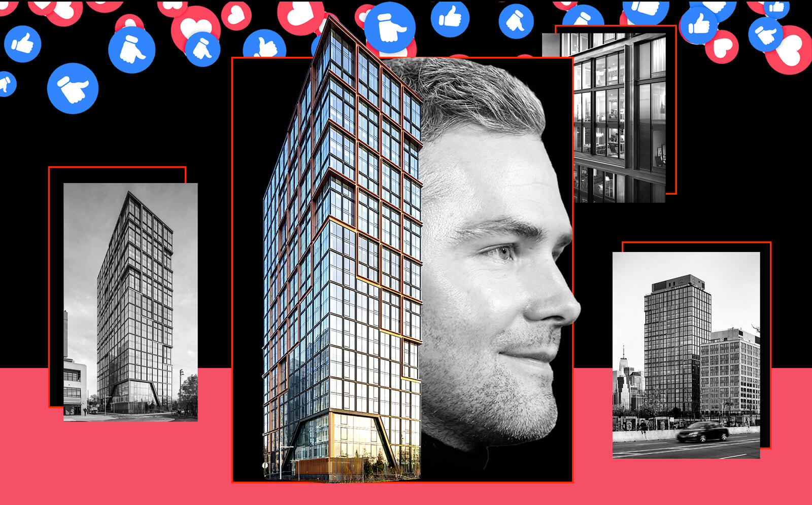 Quay Tower at 50 Park Drive and Ryan Serhant (ODA, Getty)