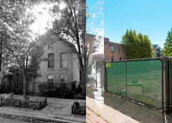 At left, 1820 N. Howe Street before its May 2020 sale. And after. (Google Maps, Jameson Sotheby's)