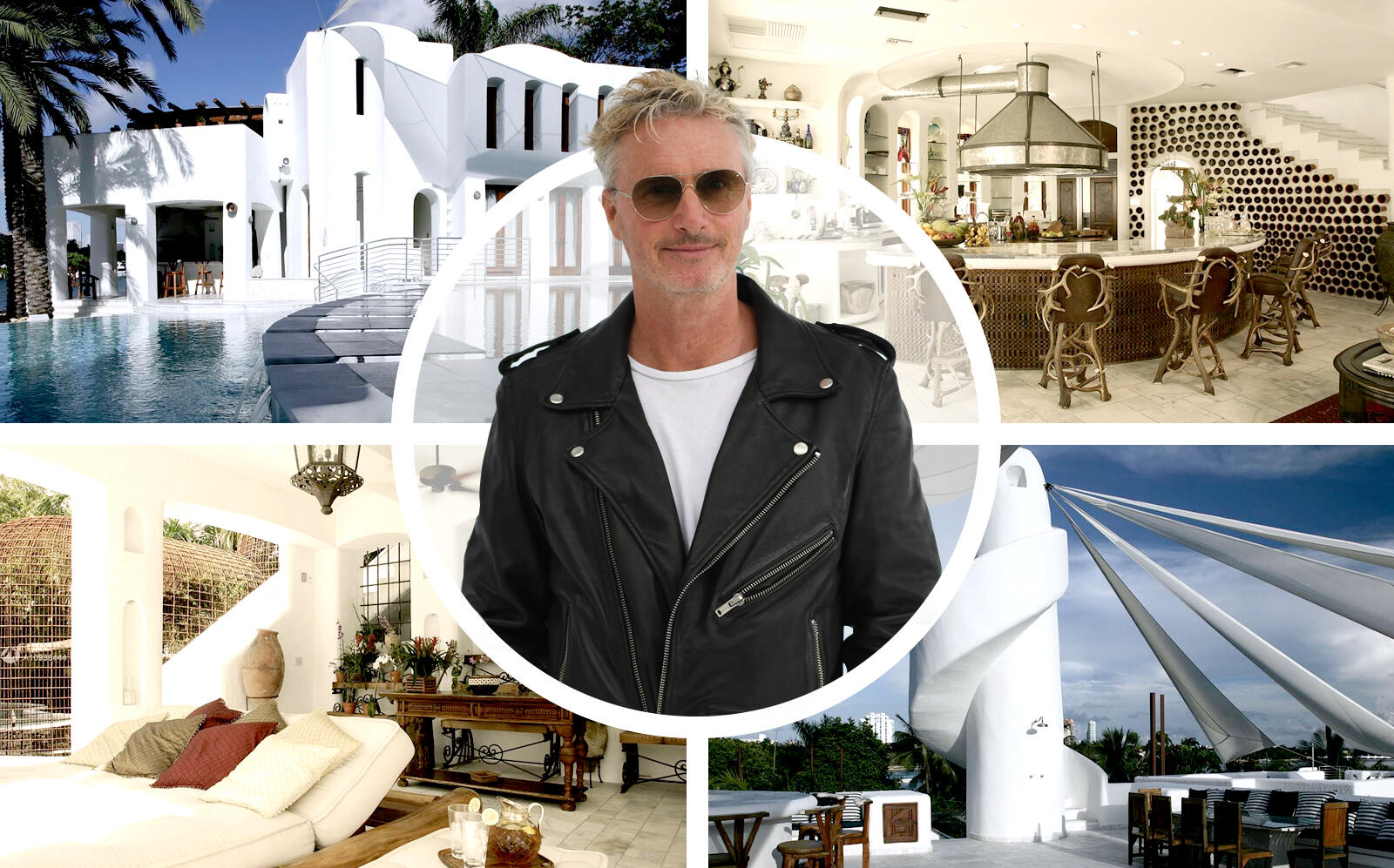Eddie Irvine and his Hibiscus Island home. (Getty, Compass)