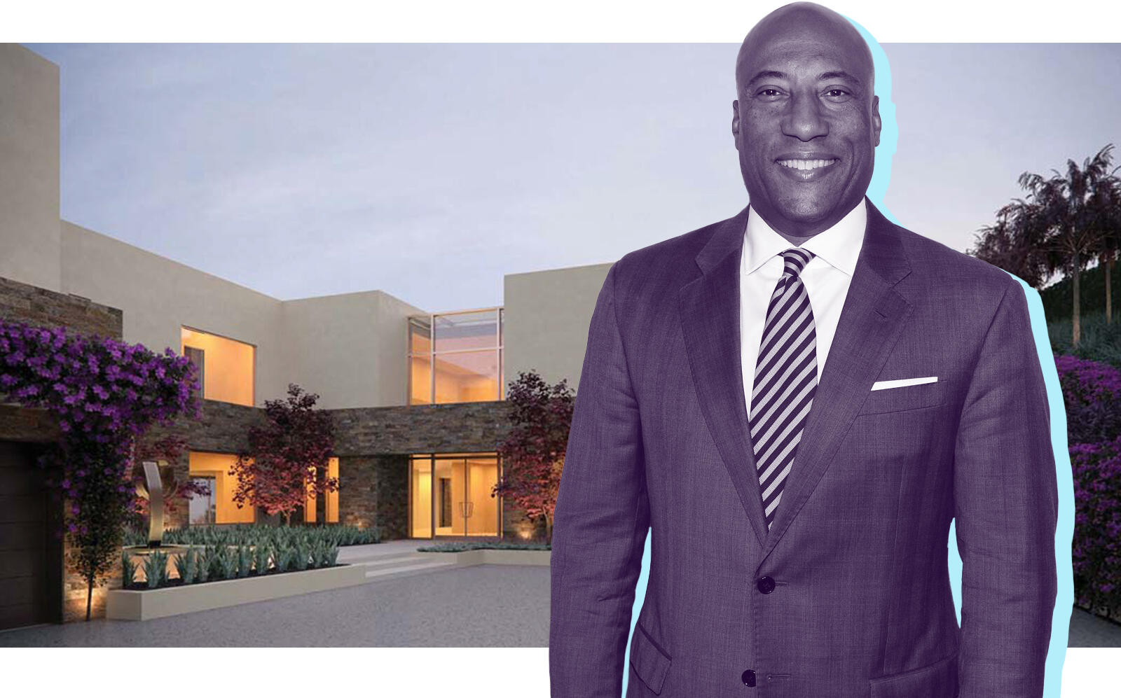 Rendering's of Byron Allen's future mansion. (Getty, Landry Design Group)