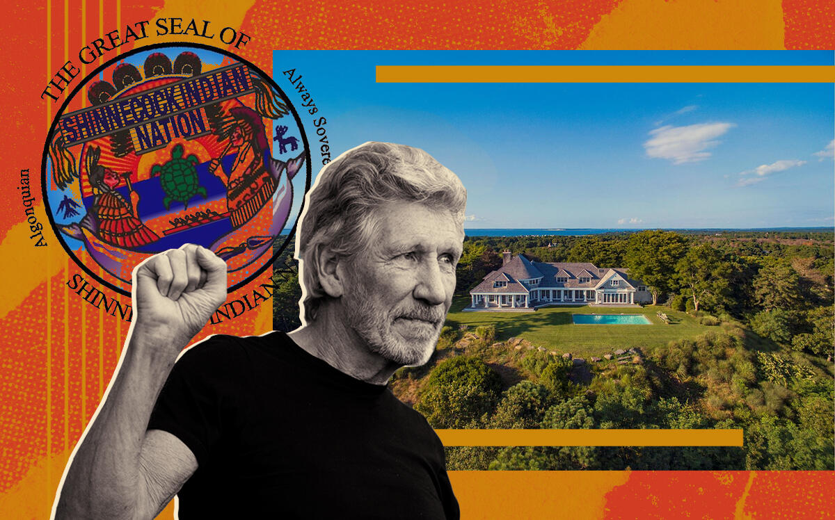 Roger Waters voiced support for the Shinnecock Indian Nation at a board meeting last week (Getty, Shinnecock Indian Nation, Douglas Elliman, iStock)