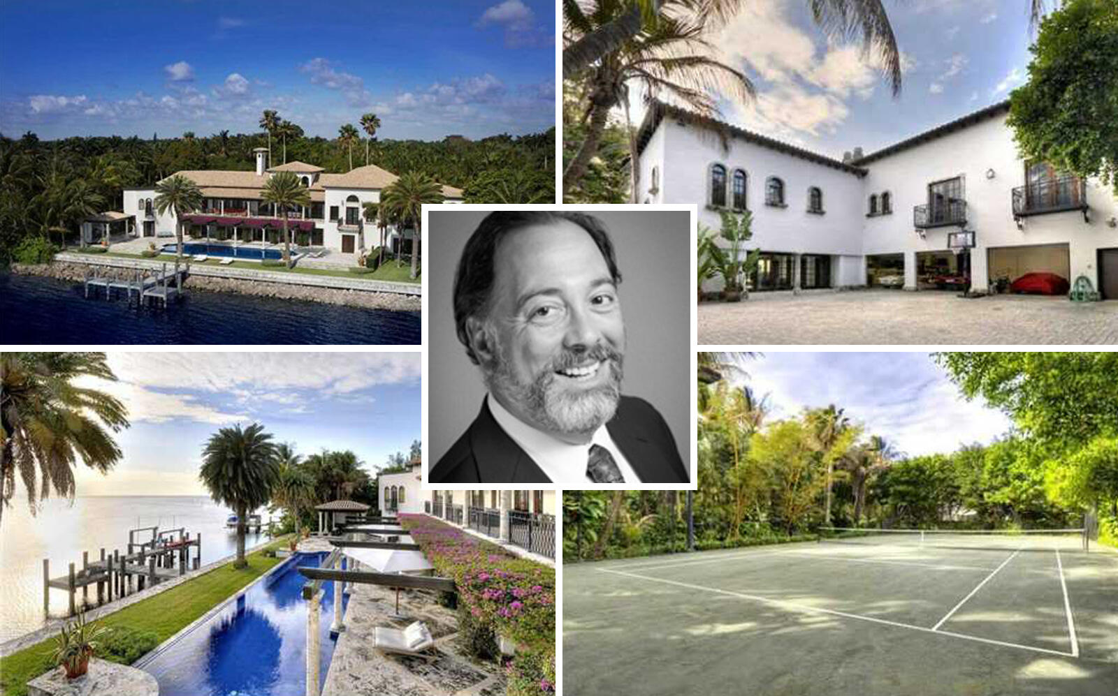 Private equity mogul Nathan Leight and the Coconut Grove property (Sotheby's, Terrapin Partners)