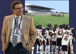 Chicago Bears president and CEO Ted Phillips and Arlington Park (Getty)