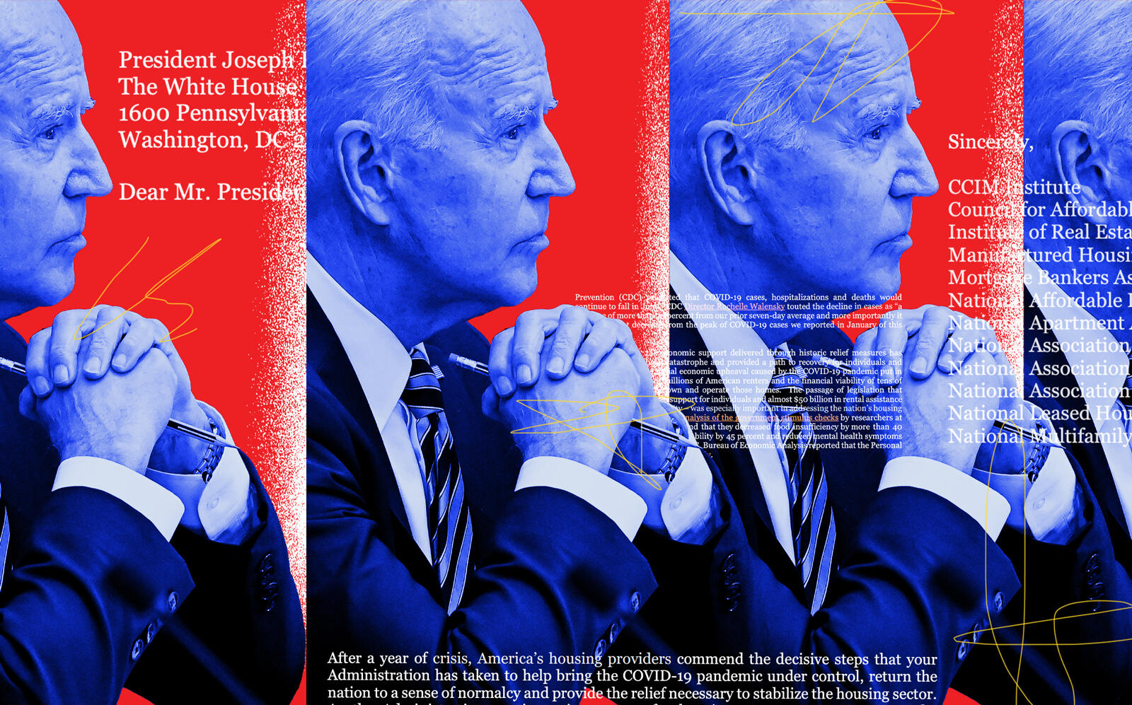 President Joe Biden (Getty/Illustration by Kevin Rebong for The Real Deal)