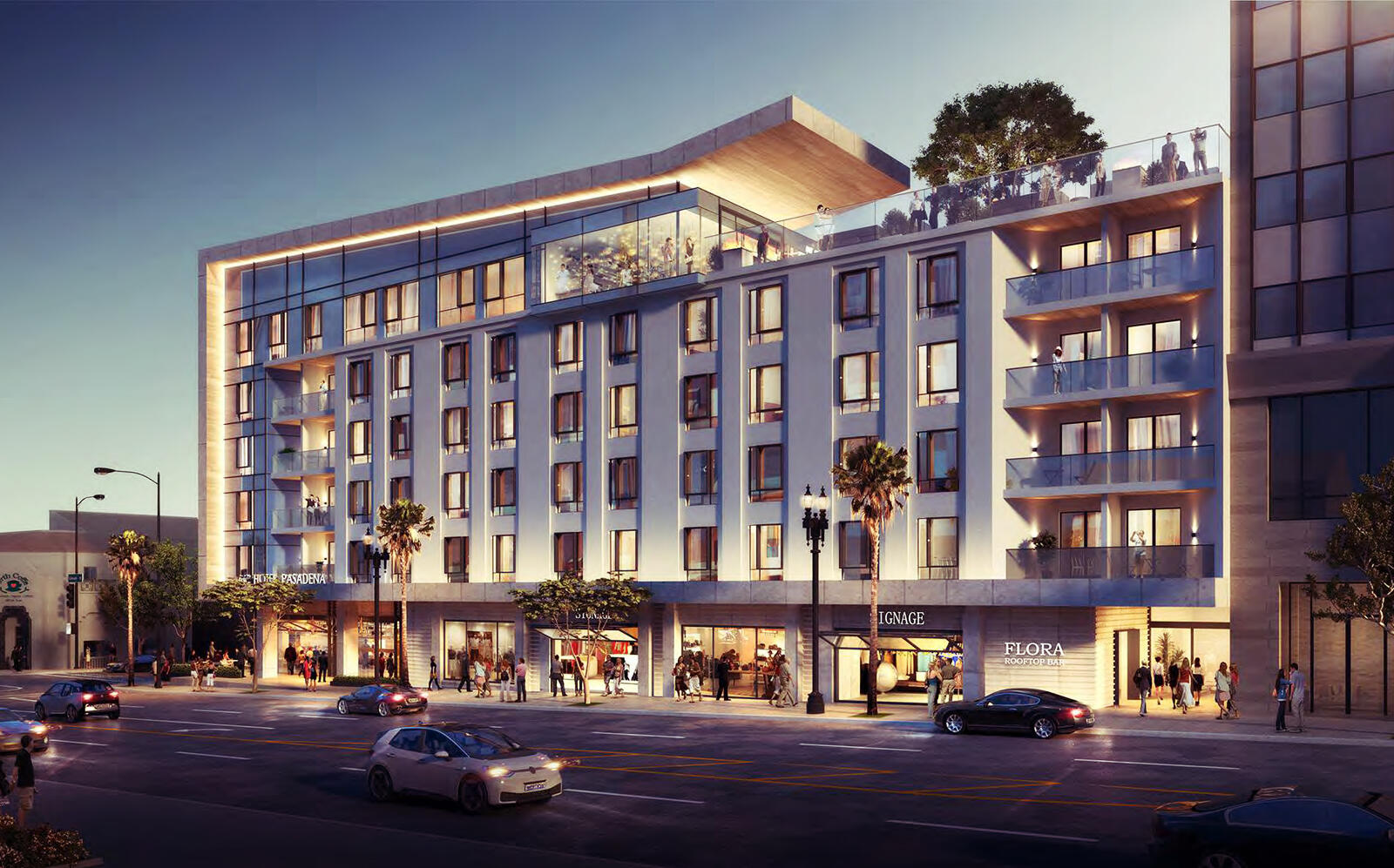 Rendering of the Project (City of Pasadena Design Commission / WATG)