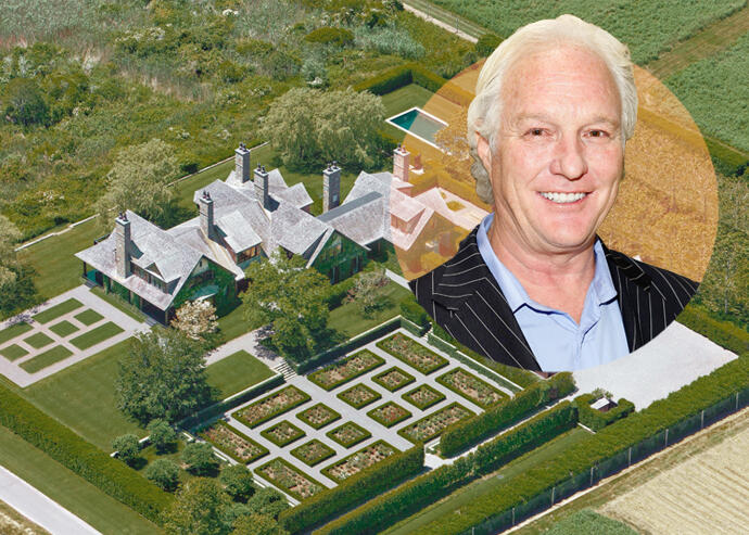 Chris Burch and the 6.9 acre property (Getty, Out East)