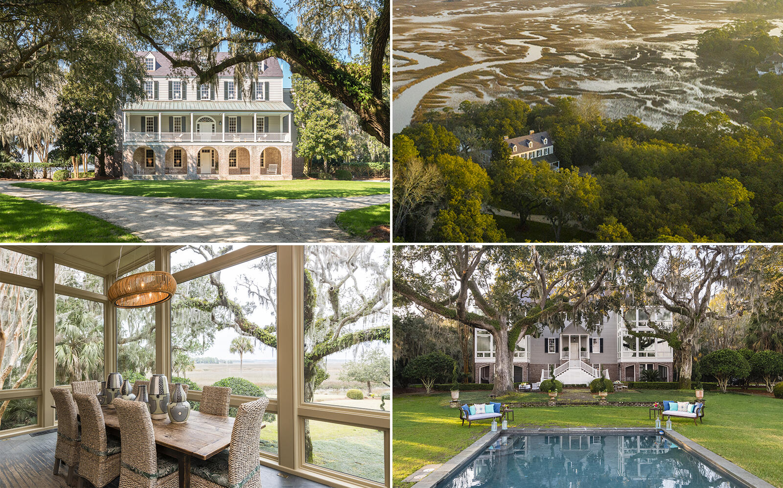 The 1803 mansion surrounded by marshlands (Kiawah Island Real Estate)