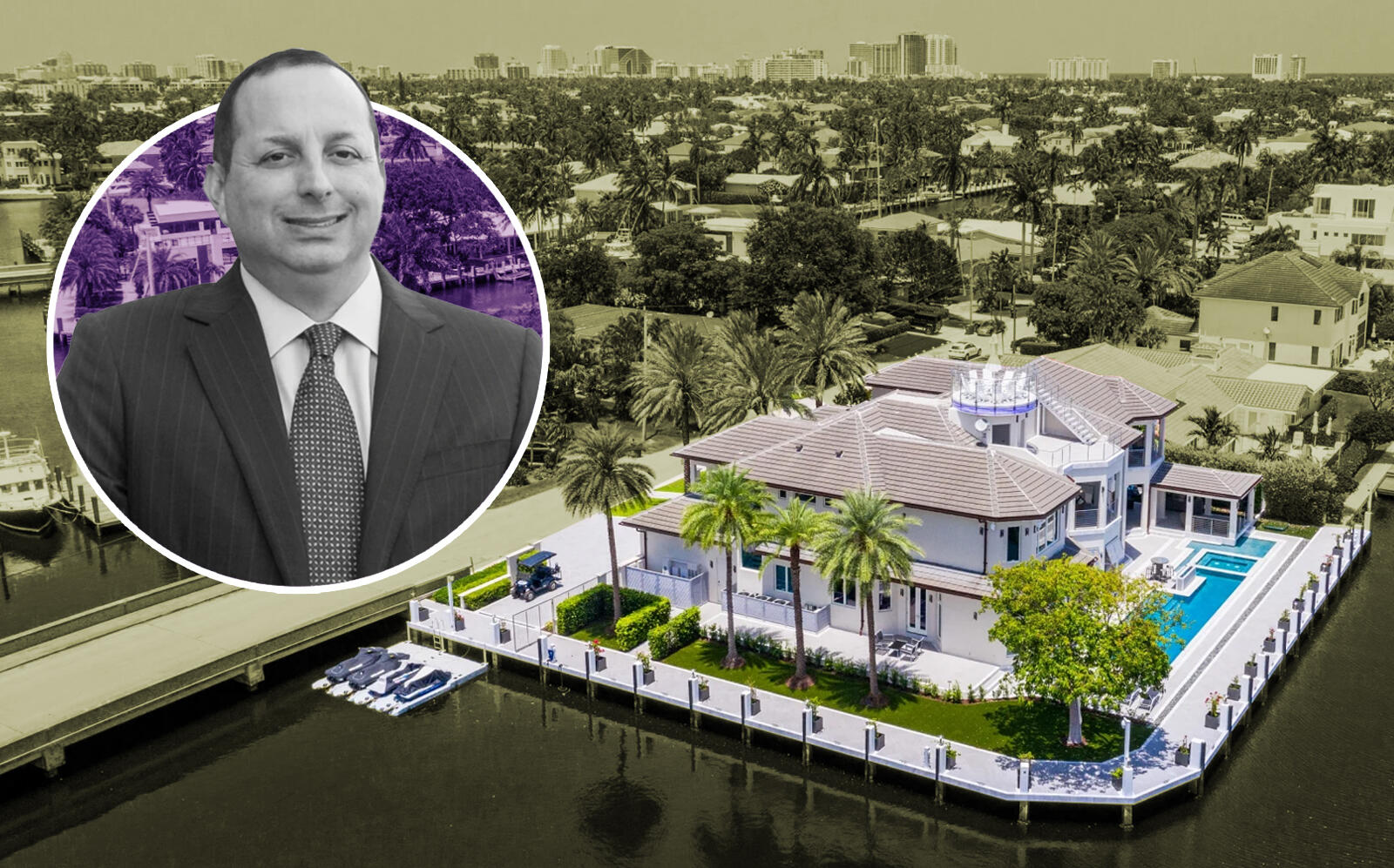 Alan Jay Wildstein and the waterfront house (Alan Jay Automotive Network, Elmes Group Waterfront Estates)